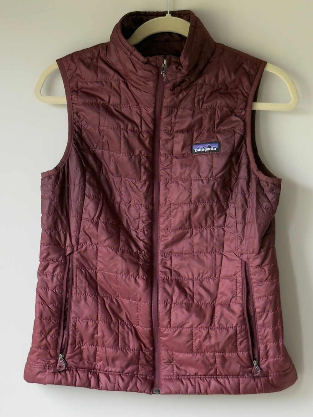 Patagonia Women's Quilted Vest in Wine Red
